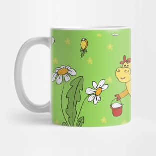 fabulous cows with wings collect nectar Edit Mug